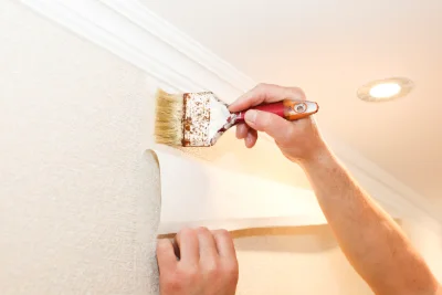 Pose de papier peint à Noirémont — revêtements muraux et toiles de verre